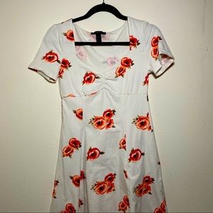 WHITE SUNDRESS SCRUNCHED